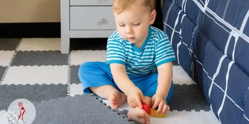 موکت پازلی در اتاق کودک