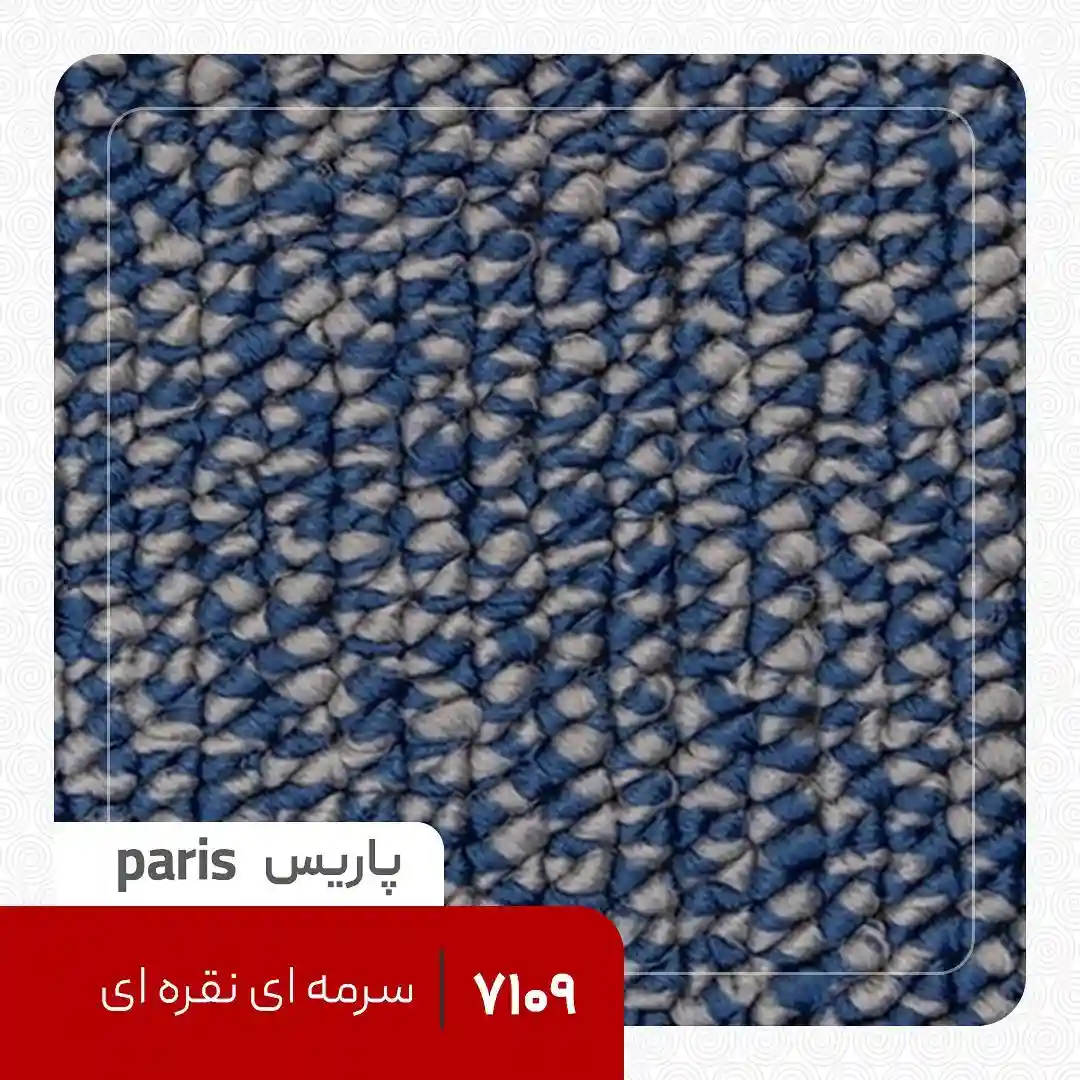 Silver navy blue Paris loop carpet موکت لوپ پاریس سرمه ای نقره ای